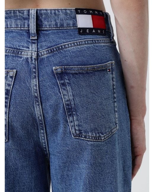 Tommy Hilfiger Blue High-Waisted Wide-Leg Jeans