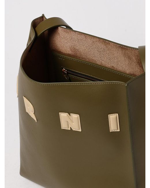 Marni Green Museo Shoulder Bag By