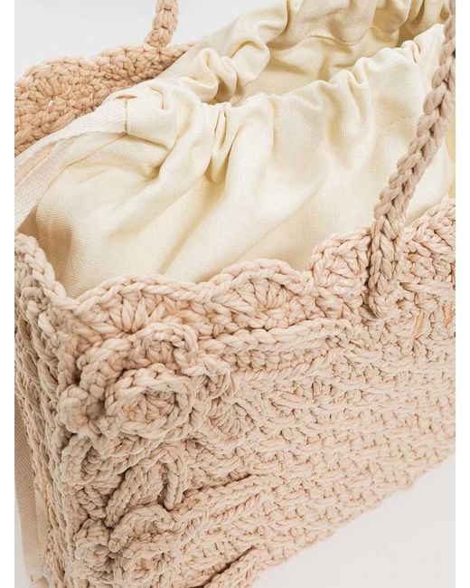 Twinset Natural Crochet Cotton Bag