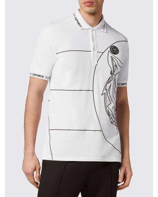 Philipp Plein White Polo Shirt for men