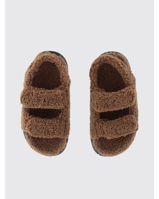 Moon Boot Brown Shearling Sandal