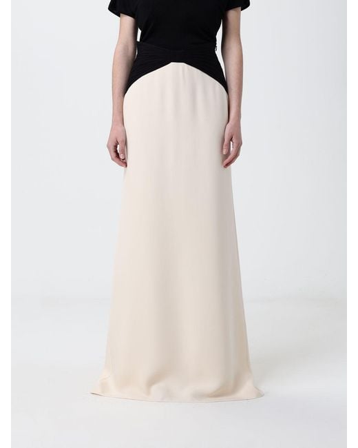Valentino White Cady Couture Skirt