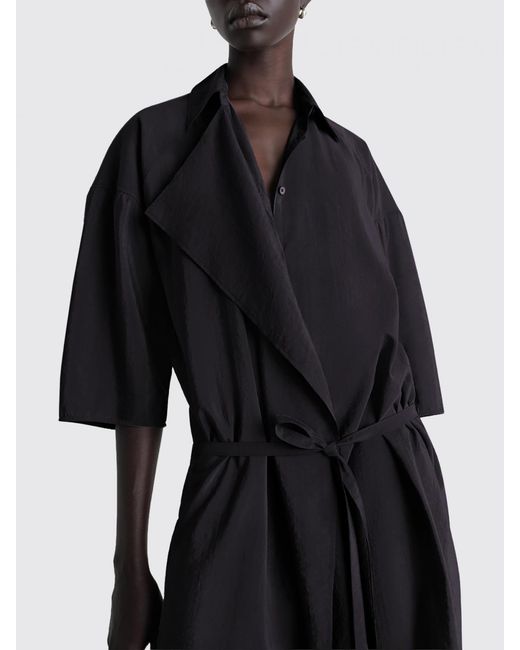 Lemaire Black Silk Chemisier Dress