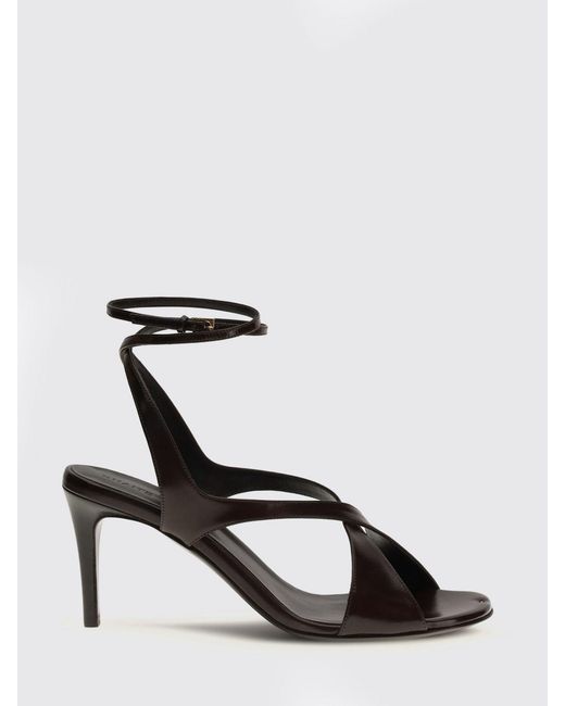 Khaite White Liria Leather Sandals