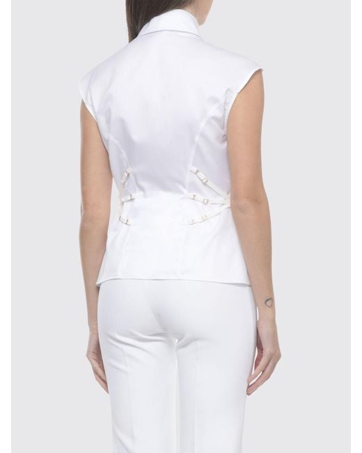 Elisabetta Franchi White Cotton Shirt