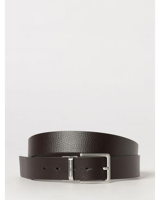 Emporio Armani Brown Belt for men
