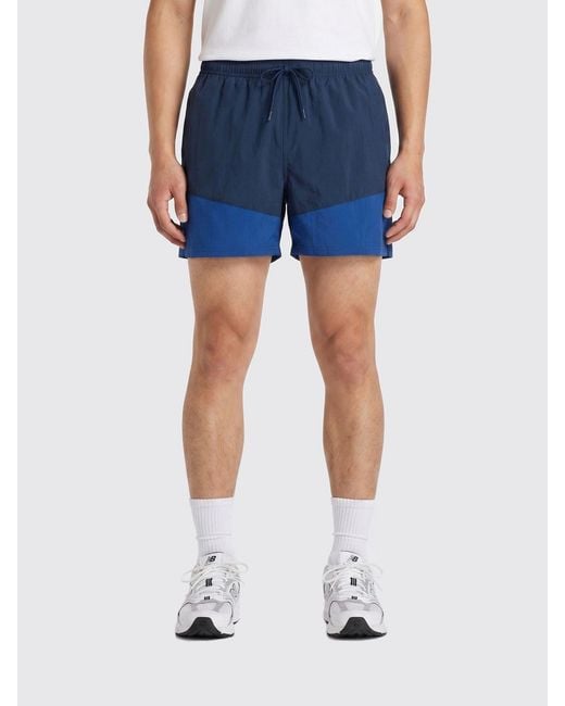 New Balance Blue Nylon Shorts for men