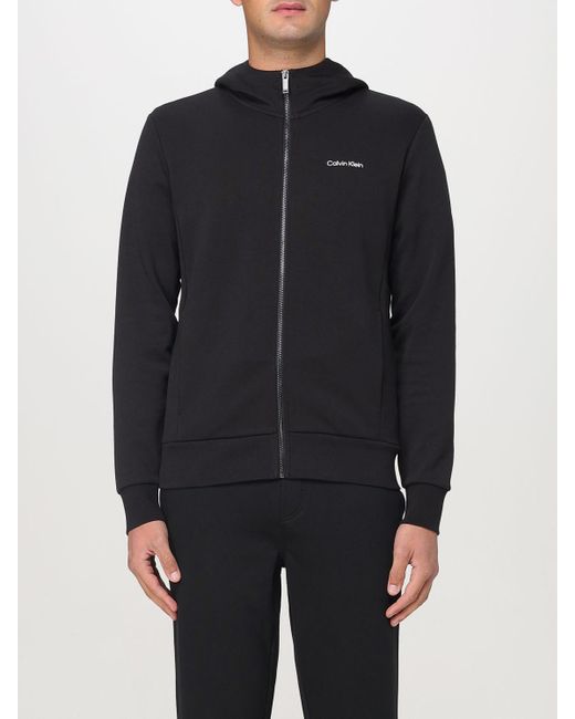Felpa Con Zip di Calvin Klein in Blue da Uomo