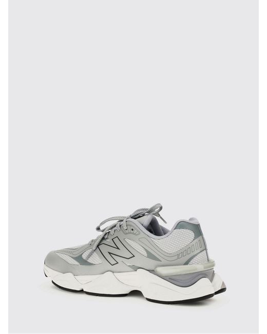 New Balance White 9060 Rubber And Mesh Sneakers for men