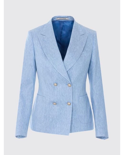 Tagliatore Blue Double-Breasted Blazer