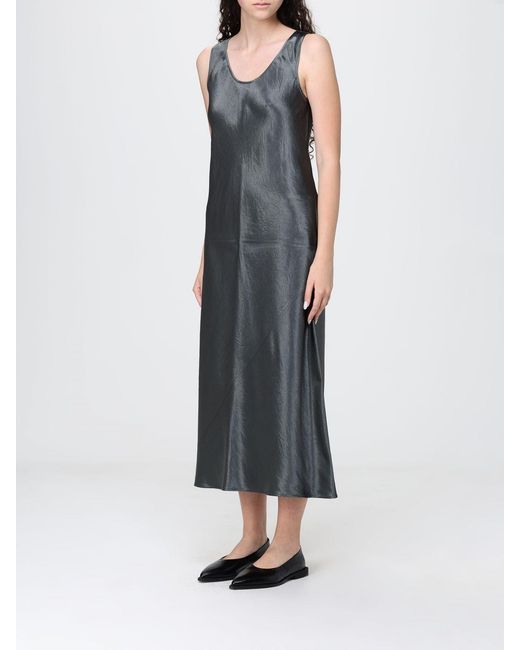 Max Mara Blue Satin Midi Dress