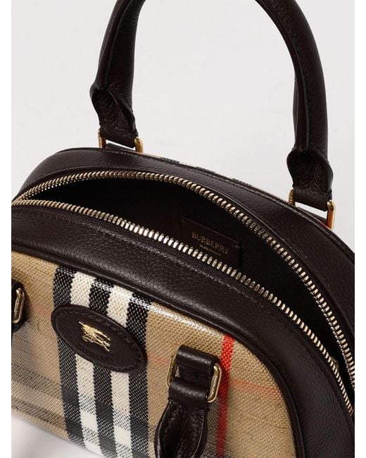 Borsa Highlands Mini Bowling di Burberry in Natural