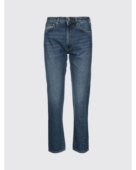 Jeans Slim Fit De Denim Totême  de color Blue