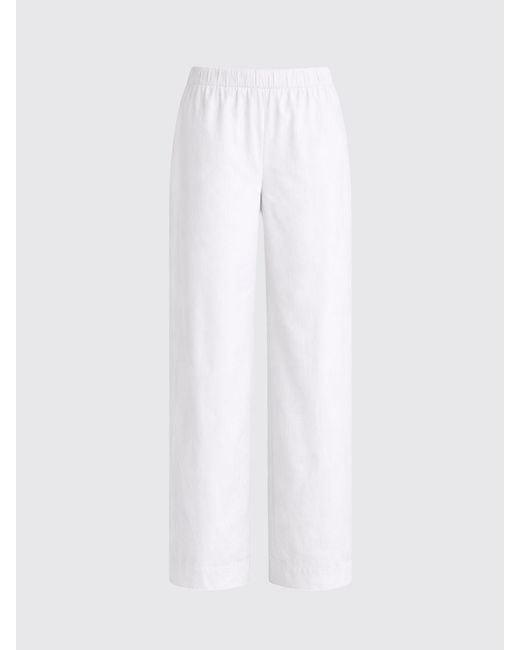 Liviana Conti White Julian Cotton Trousers