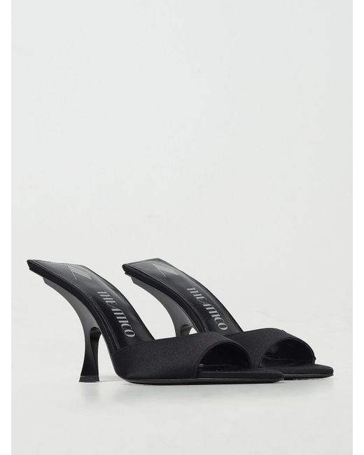 The Attico Black Heeled Sandals