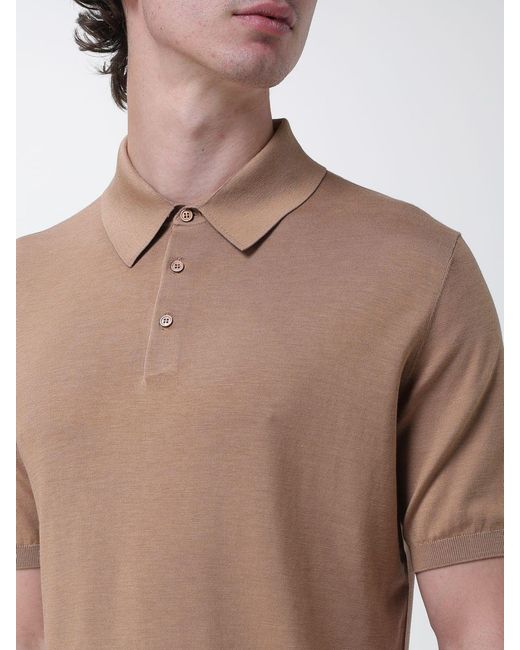 Kangra Blue Knit Polo Shirt for men
