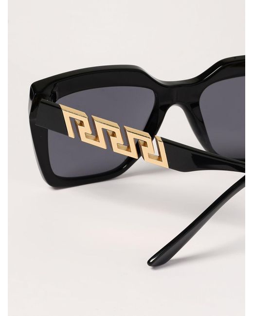 Versace Black Greca Sunglasses