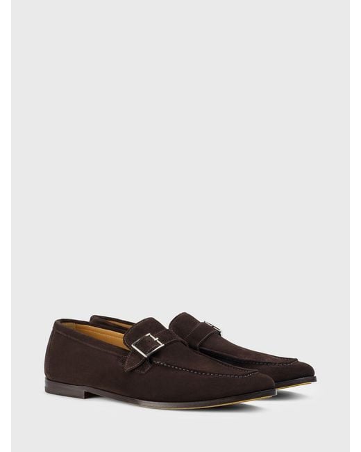 Doucal's White Suede Loafers for men