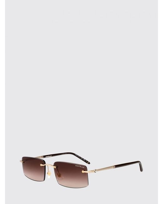Montblanc White Mb0443S Metal And Acetate Sunglasses for men