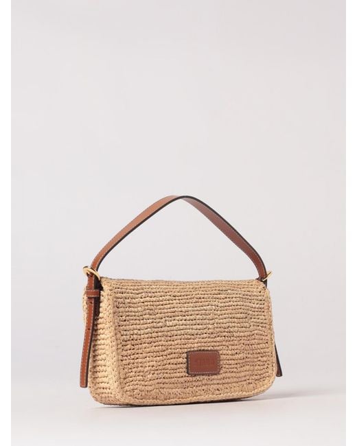 Staud Natural Harlow Raffia Bag