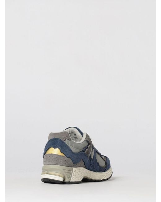New Balance Blue 2002R Suede And Mesh Sneakers for men