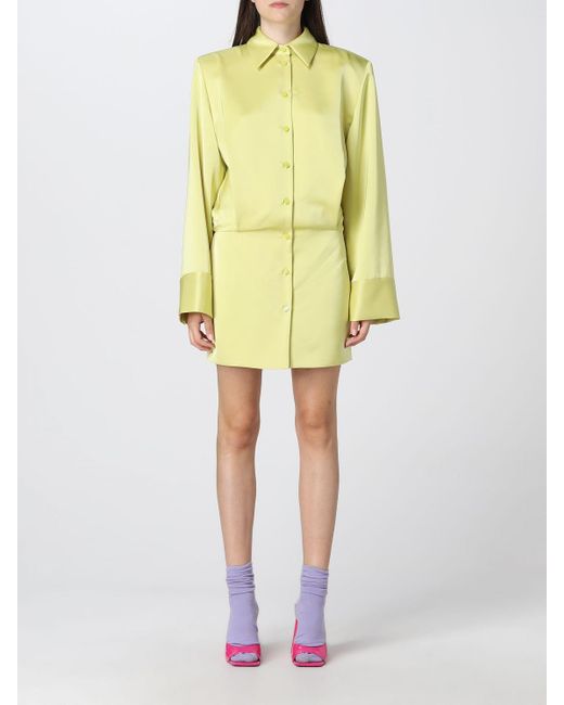 The Attico Dress in Lime (Yellow) | Lyst