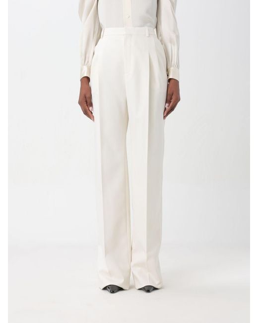 Saint Laurent White Trousers