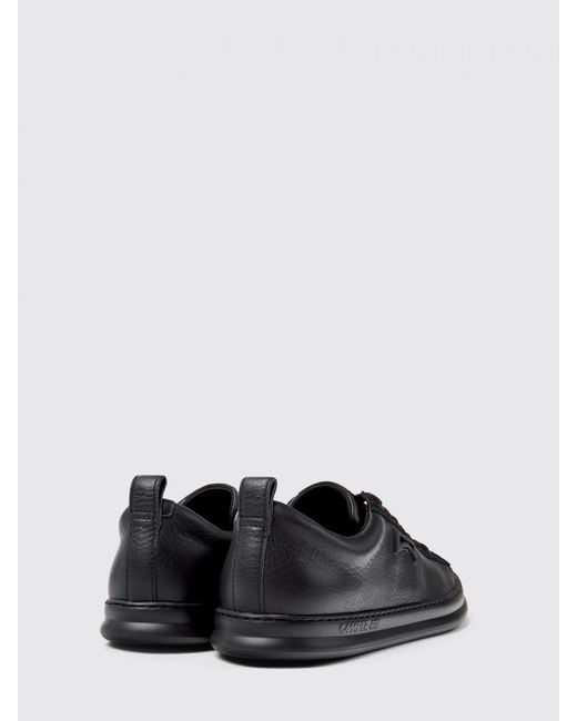 Camper Black Runner Leather Sneakers for men