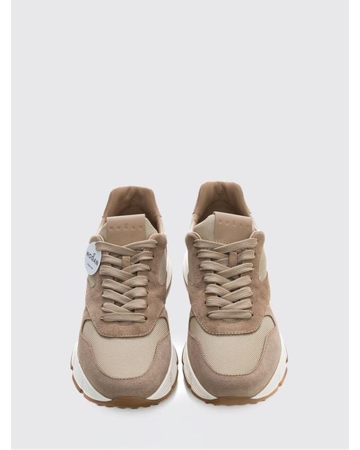 Hogan White Hyperlight Suede And Mesh Sneakers for men