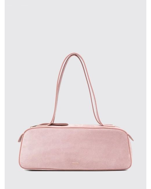 Khaite Pink Simona Suede Bag