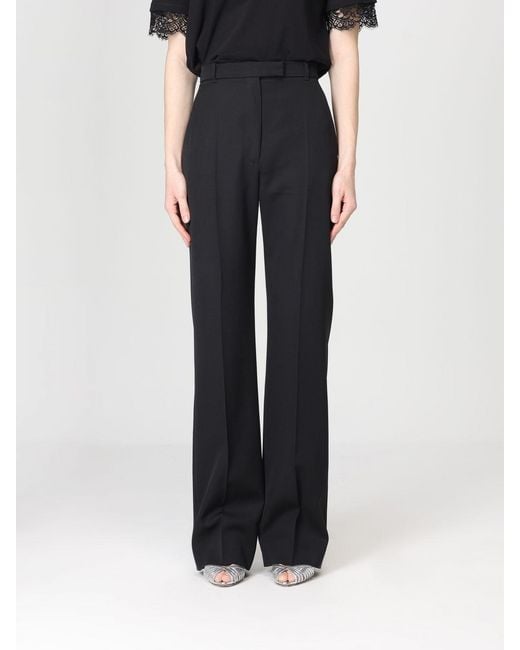 McQueen Black Classic Cotton Trousers
