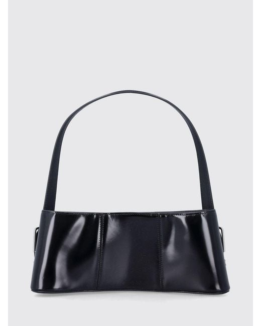 Coperni Black Ergonomic Brushed Leather Bag