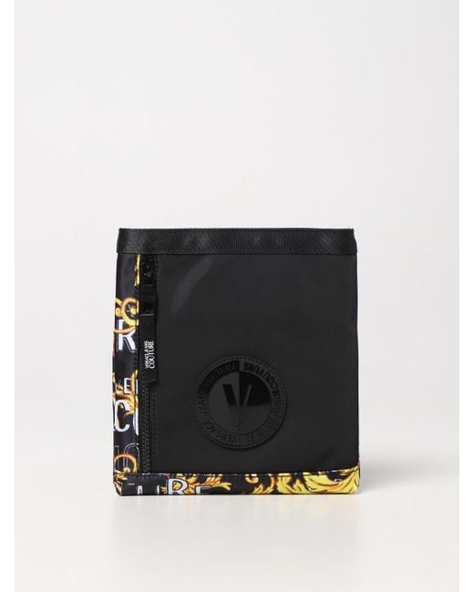 Versace Jeans Couture Black Bag In Nylon for men