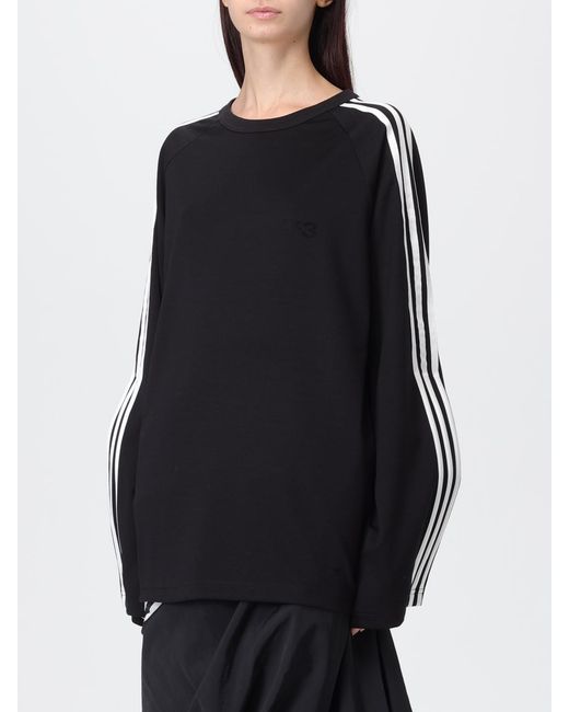Y-3 Black Cotton Blend T-Shirt
