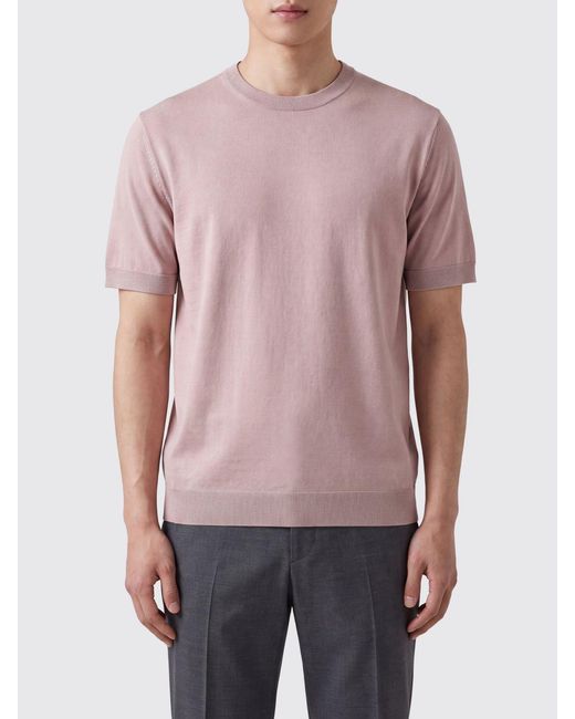 Herno Purple Crew-Neck Short-Sleeved T-Shirt for men