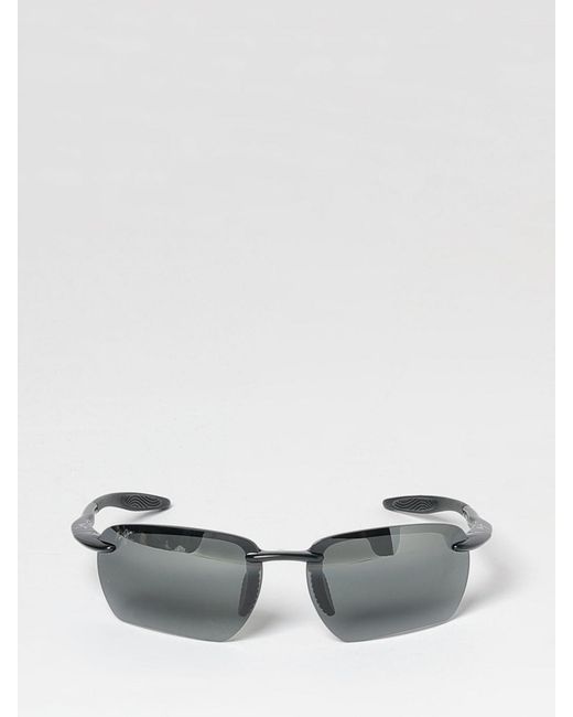 Maui Jim Gray Ho'Okipa Ultra Rectangular Aviator Metal Sunglasses With Uva/Uvb Lenses for men