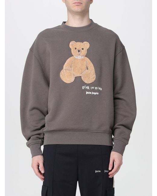 Palm Angels Gray Sweatshirt for men