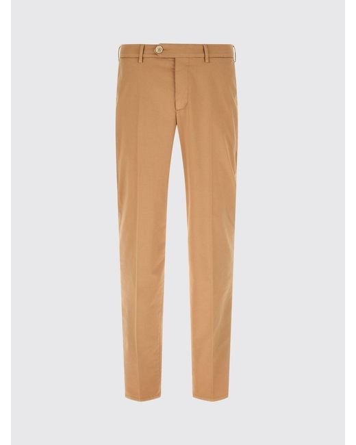 Brunello Cucinelli Natural Cotton Chino Trousers for men