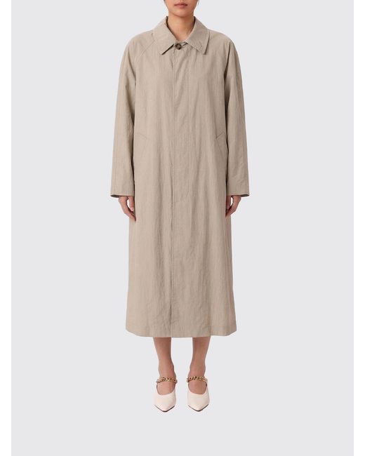 DUNST Natural Long Cotton Blend Raincoat