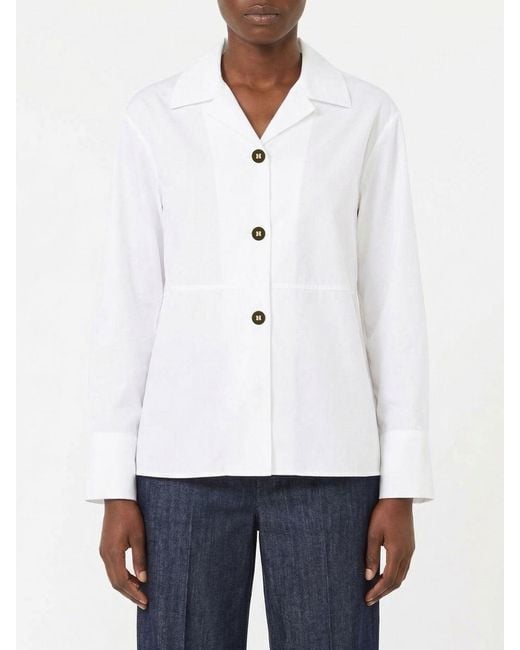 Max Mara White Max Mara Cotton Shirt