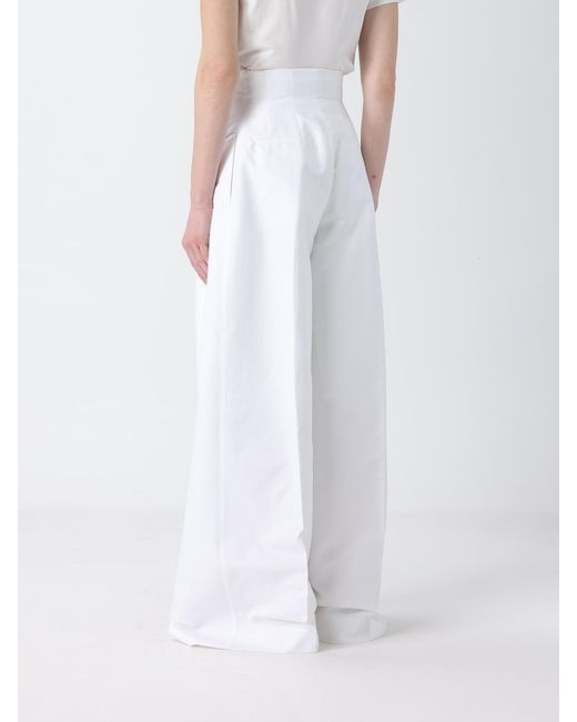 Jacquemus White Cotton Palazzo Trousers