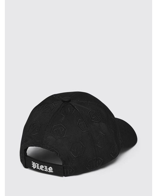 Philipp Plein Black Hexagon Pp Baseball Cap for men