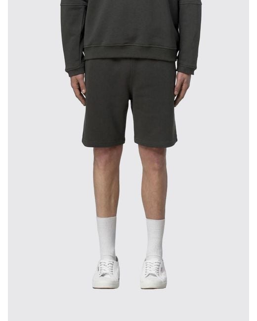 K-Way Black Cotton Jogging Shorts for men