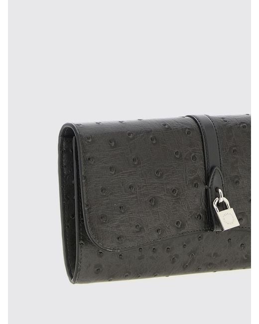Stella McCartney Gray Ryder Embossed Faux Leather Bag