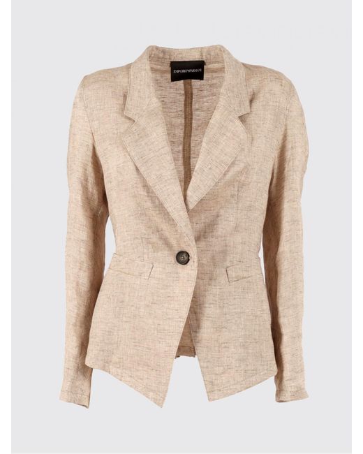 Emporio Armani Natural Linen Blend Blazer