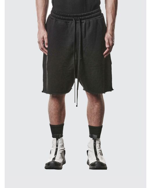 Thom Krom Black Cotton Shorts for men