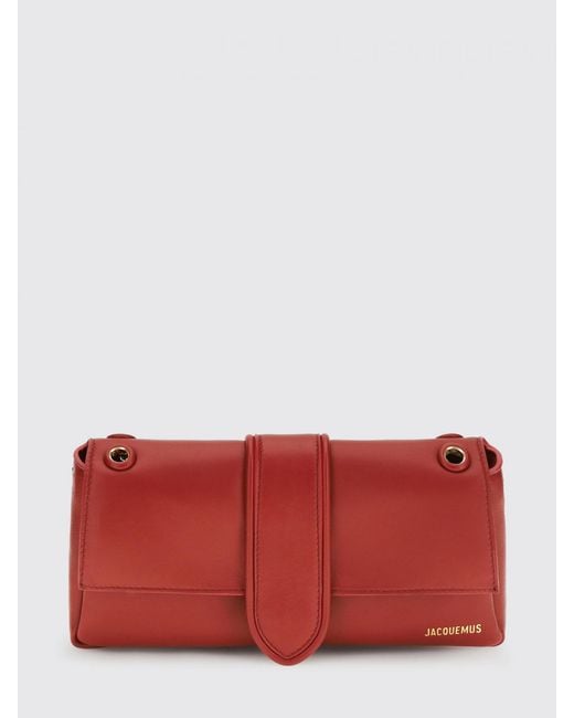 Jacquemus Red Le Bambino Chaîne Leather Bag