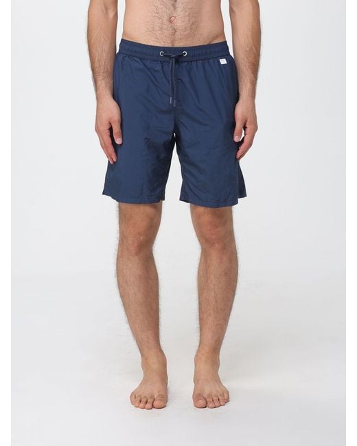 Mc2 Saint Barth Blue Swim Shorts With Elasticated Drawstring Waist for men