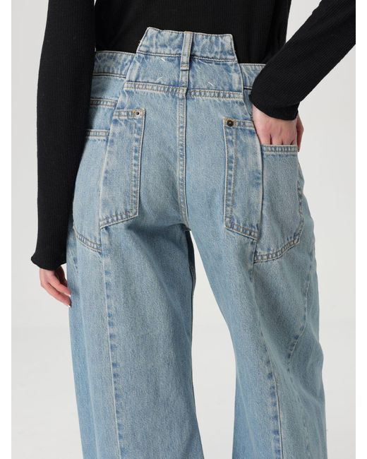 Maison Margiela Blue Décortiqué Wide-Leg Jeans