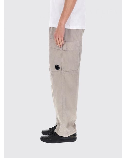 C P Company Natural Cargo Trousers for men
